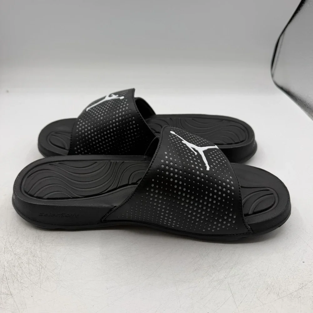 Nike Air Jordan Hydro 5 Slides Sandals Mens Sz 13 Black/White Slip On 820257-010